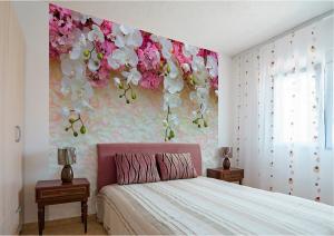 Розовые и белые орхидеи 6206-М